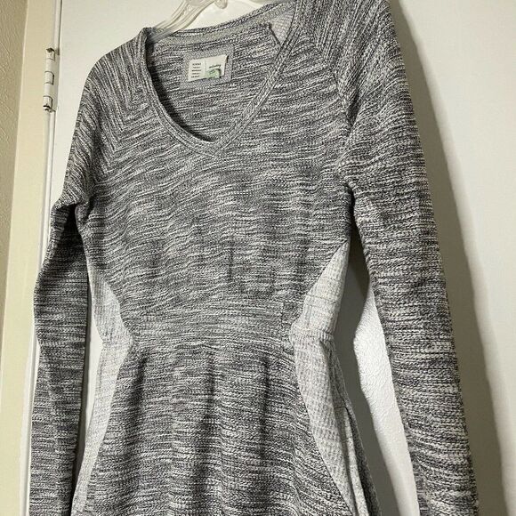 anthropologie saturday sunday gray long sleeve sweater dress with pockets size S - Picture 7 of 9